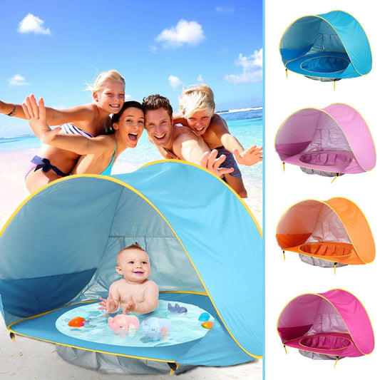 Little stepper Beach Tent ,Outdoor Camping Easy Fold Up Waterproof,  Sun Awning Tent UV-protection